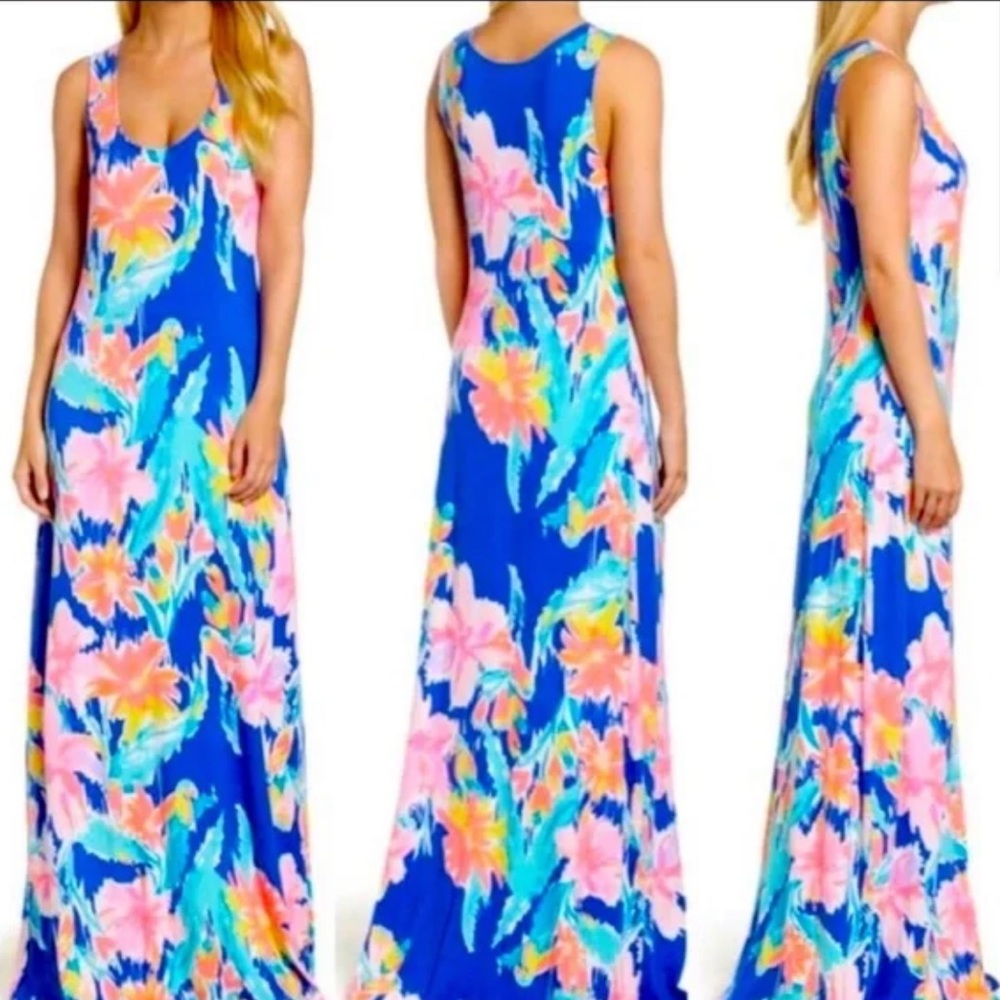 🆕💖 Rare Lilly Pulitzer Women’s Maxi Dress Medium XXS